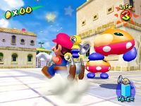 une photo d'Ã©cran de Super Mario Sunshine sur Nintendo Gamecube